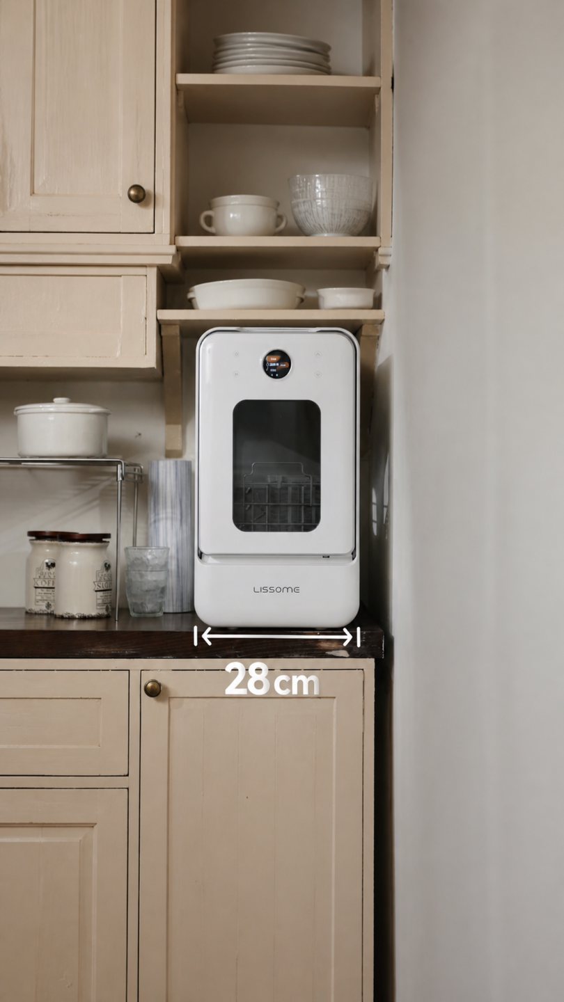 狭いシンク横にすっぽり収まるLISSOME J1